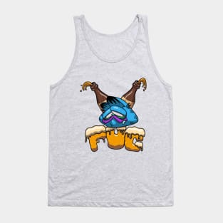 Blarfeld Fuc Design with Beer Bottles Tank Top